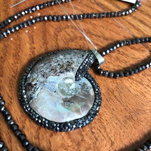 stone & bead necklace